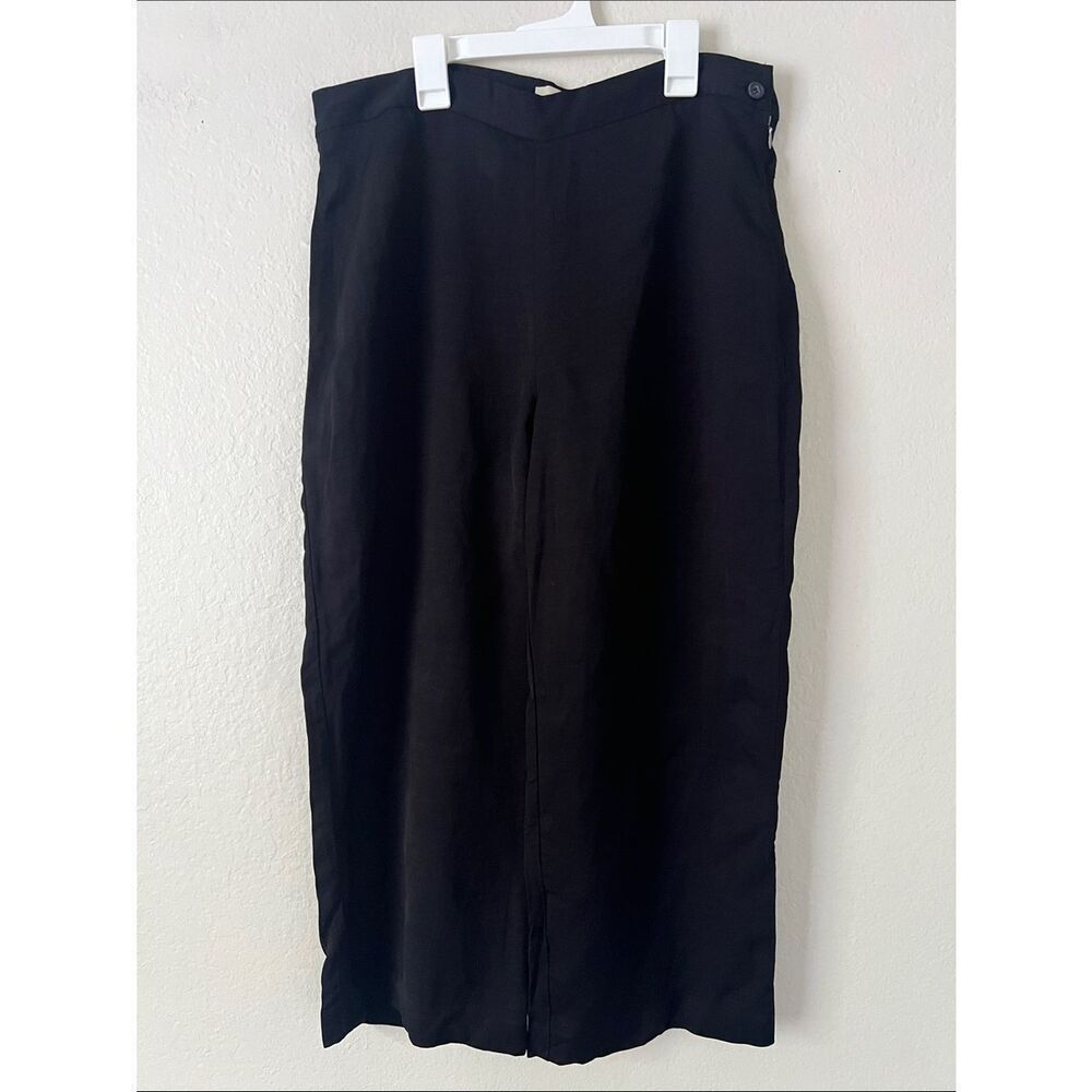 EUC BALDWIN Wide Leg Cropped Pants Black in Size 10